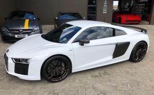 Audi R8 V10 Plus by RACE! on Vorsteiner Wheels (V-FF 105) 2018 года